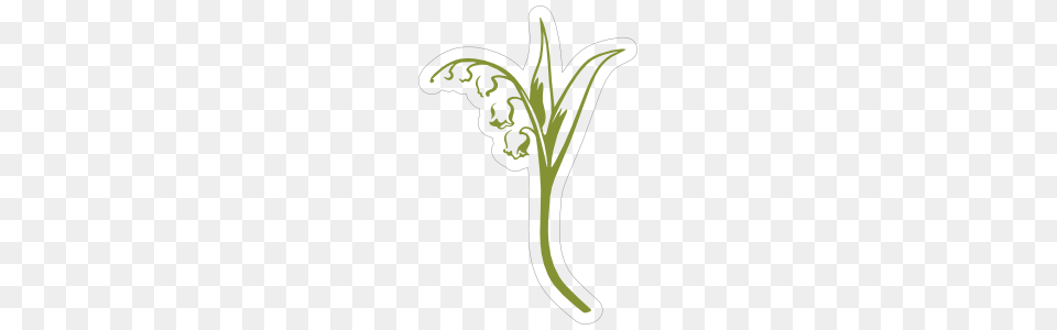 Alpha Phi Lily Of The Valley Sticker, Food, Produce, Bow, Weapon Png