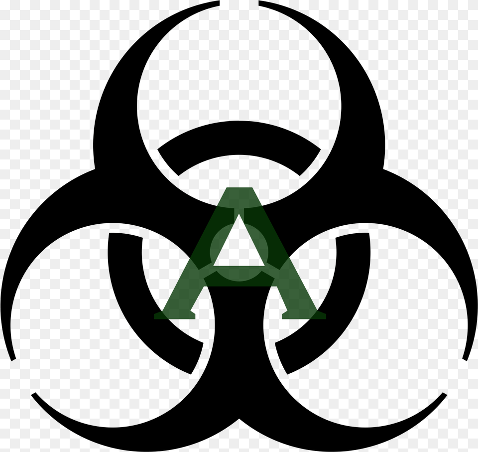 Alpha Radiation Symbol Biohazard Symbol, Triangle, Green Png Image