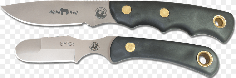 Alpha Wolf S30vmuskrat Combo Suregrip Hunting Knife, Blade, Dagger, Weapon, Cutlery Free Png Download