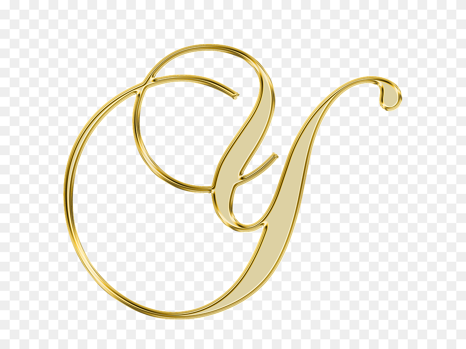Alphabet Gold, Accessories, Earring, Jewelry Free Png Download