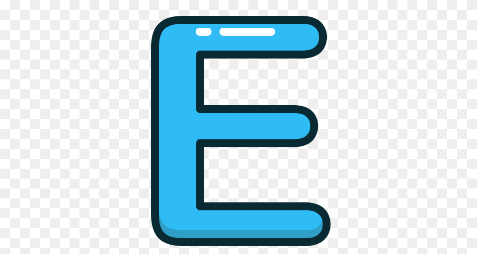 Alphabet Blue E Letter Letters Icon, Text, Number, Symbol Free Png Download