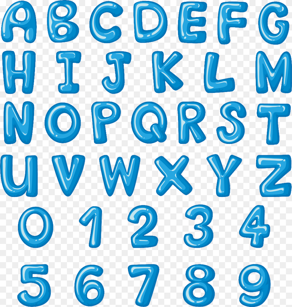 Alphabet Blue Transparent Letters Transparent Background, Text Free Png