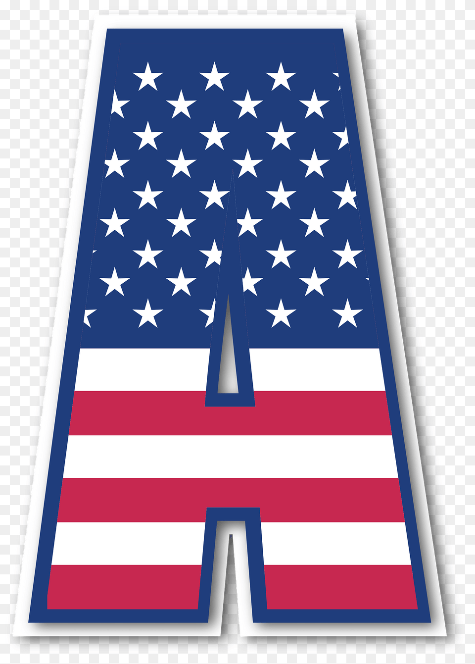 Alphabet Clipart, American Flag, Flag Free Png