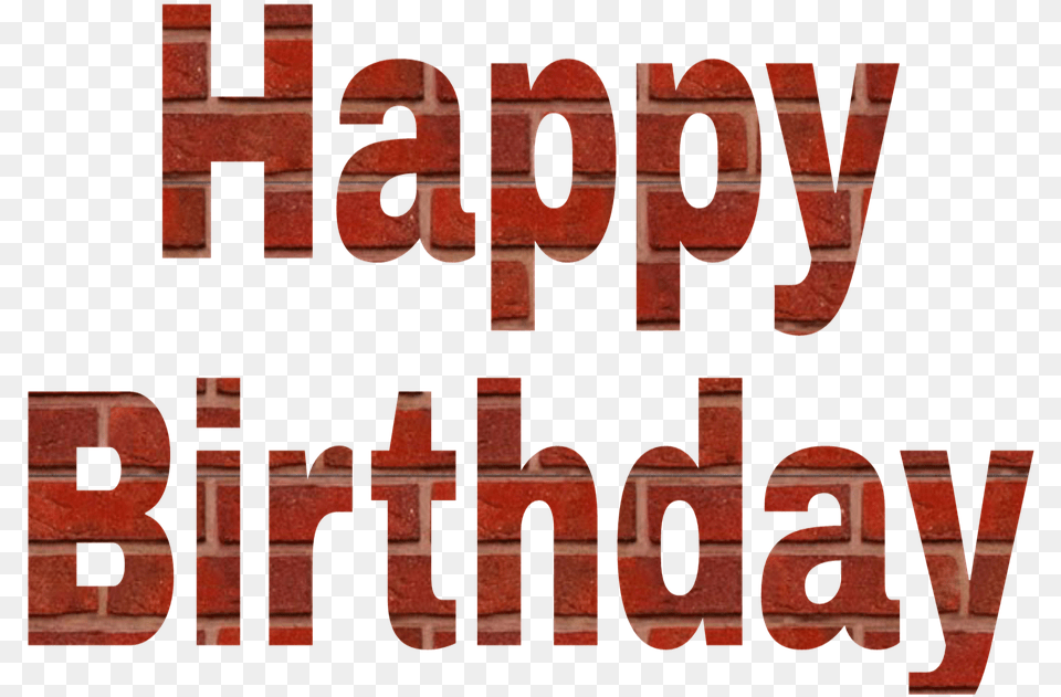 Alphabet Happy Birthday Brick Happy Birthday Alphabet, Architecture, Building, Wall, Text Png Image