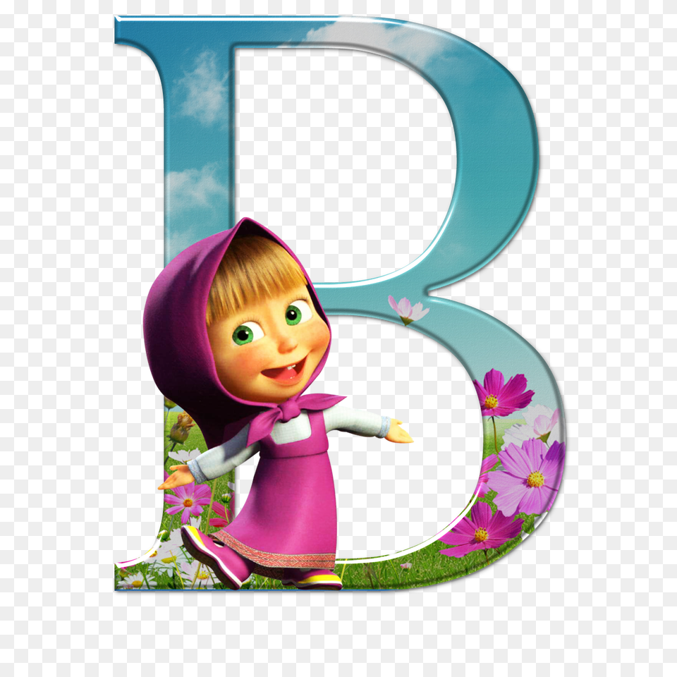 Alphabet In Bear, Toy, Purple, Doll, Hat Png