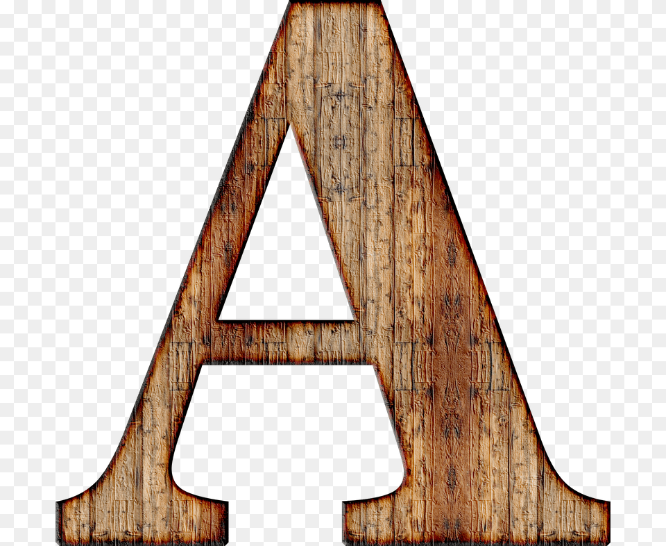 Alphabet Letter Initial Background Scrapbooking, Plywood, Triangle, Wood Free Png Download