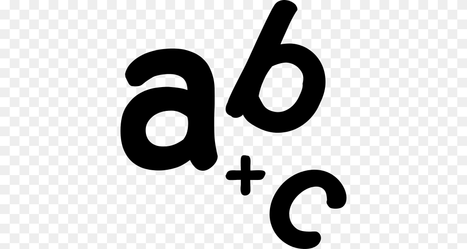 Alphabet Letters A B And C Icon, Gray Free Png Download