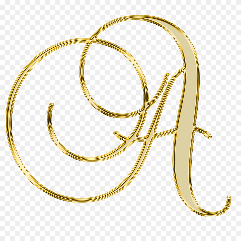Alphabet Transparent Images Gold Letter A Transparent, Text, Accessories, Jewelry, Necklace Free Png Download