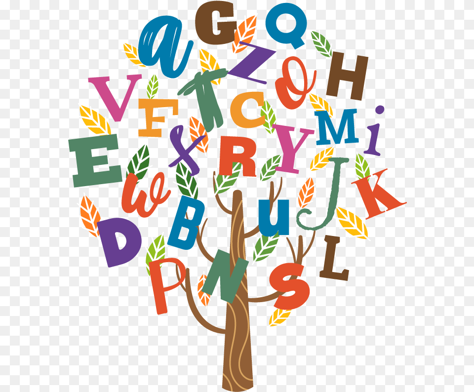 Alphabet Tree, Text, Art, Number, Symbol Png Image