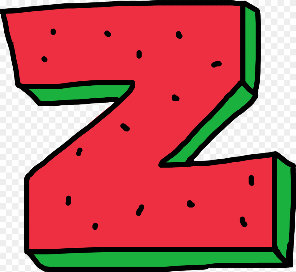 Alphabet Z Of Oddfuture Ofwgkta Watermelon Fruit Odd Future Alphabet, Number, Symbol, Text Free Png Download