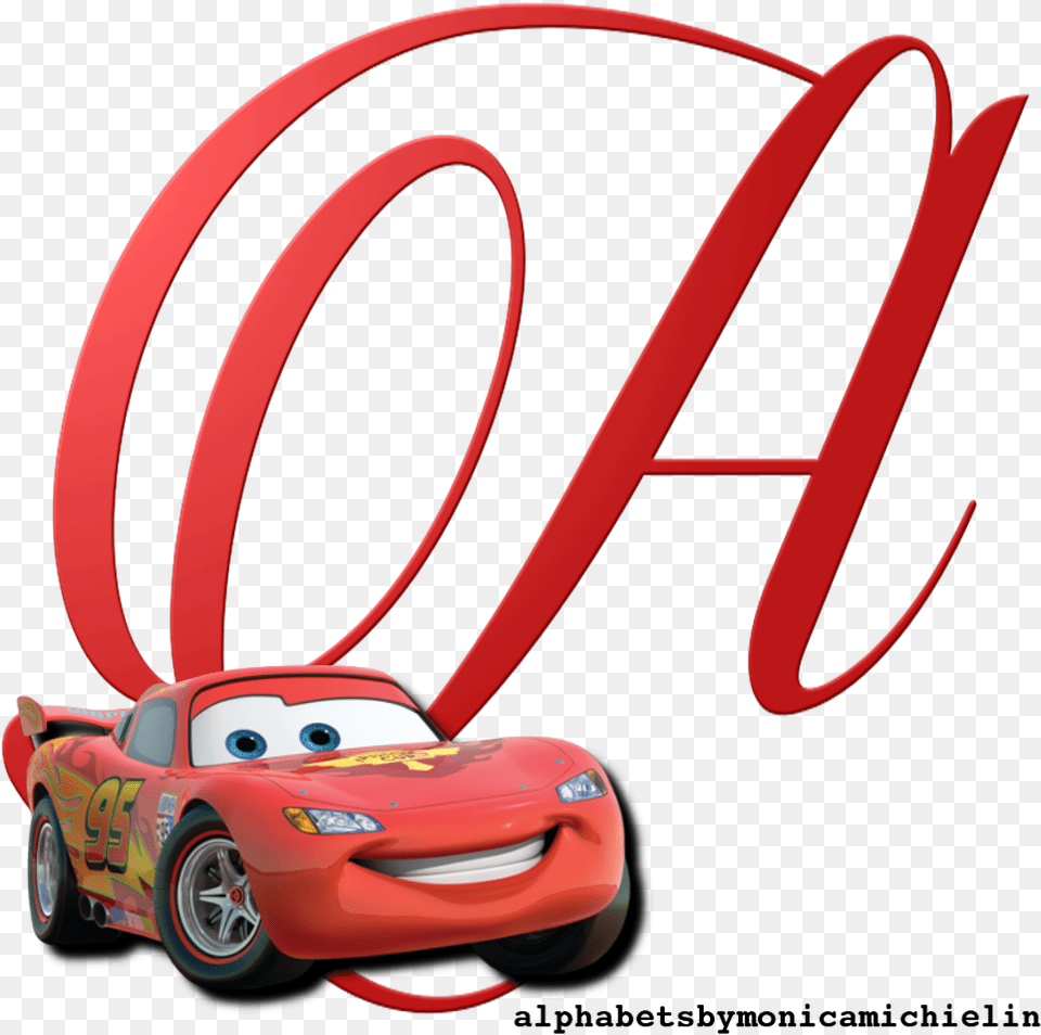 Alphabets By Monica Michielin Red Cars Disney Mcqueen Shimmer And Shine Alphabet, Alloy Wheel, Vehicle, Transportation, Tire Png