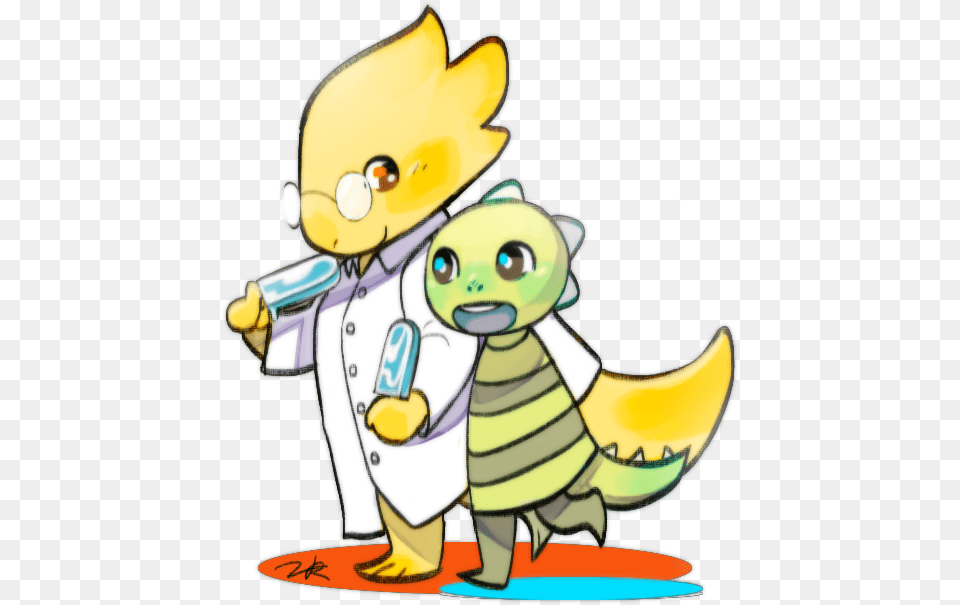 Alphys The Scientist Monster Kid Sister, Banana, Food, Fruit, Plant Png