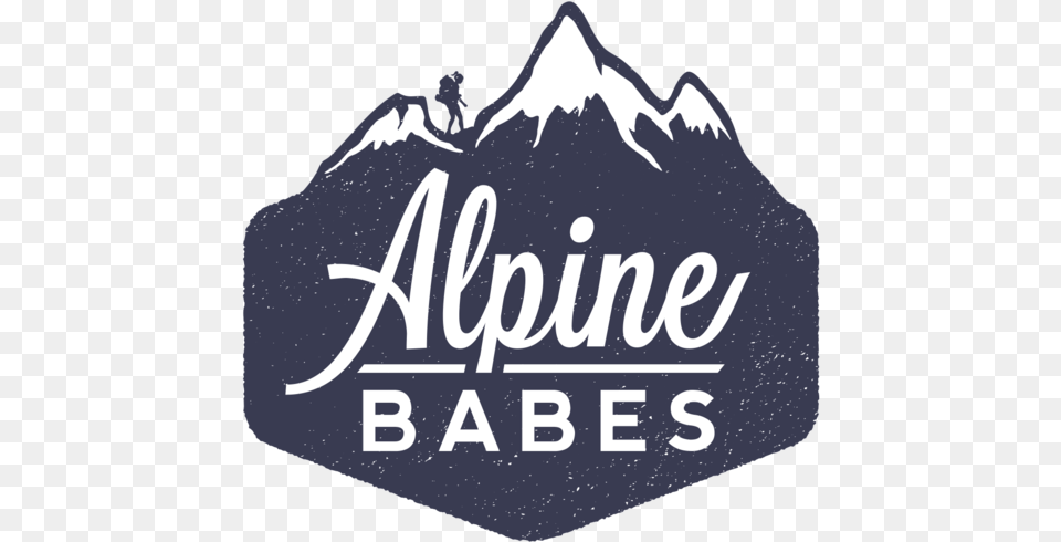 Alpine Babes Logo Instagram Account Sign, Ice, Mountain, Mountain Range, Nature Png Image