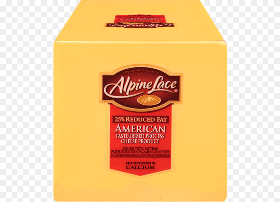 Alpine Lace Yellow American Cheese, Box, Food Free Transparent Png
