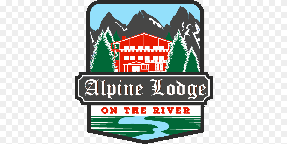 Alpine Lodge Logo Chteau, Neighborhood, Plant, Tree, Advertisement Free Transparent Png