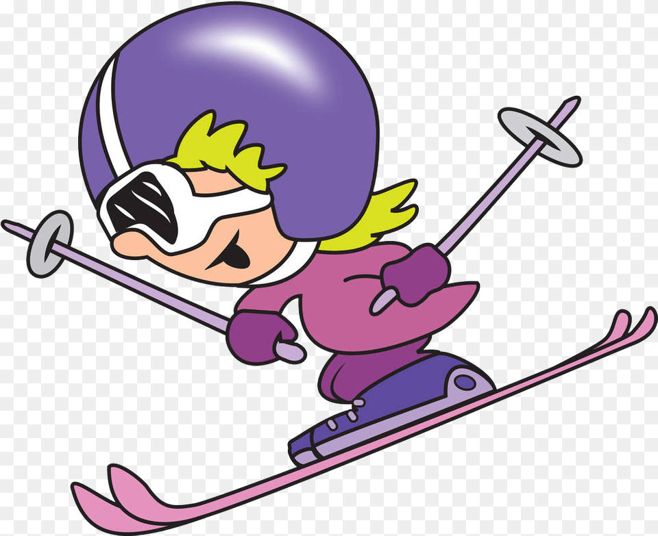 Alpine Skiing Clip Art A In Safety Alpine Skiing Cartoon, Nature, Outdoors, Snow, Leisure Activities Free Transparent Png