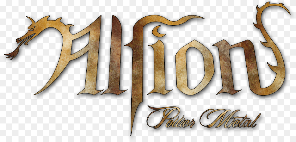 Alsion Logo Heavy Metal Power Metal Calligraphy, Handwriting, Text Png