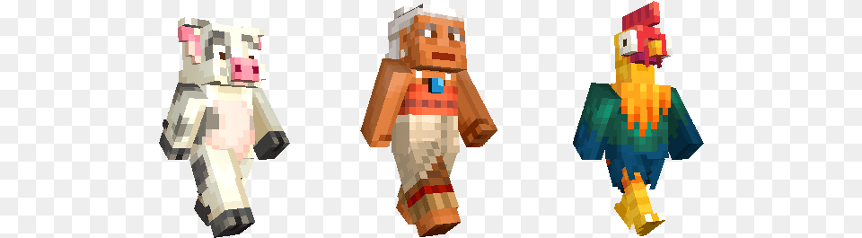 Also Arriving On New Versions Of Minecraft And Nintendo Minecraft Moana Skin Pack, Baby, Person, Pinata, Toy Free Png