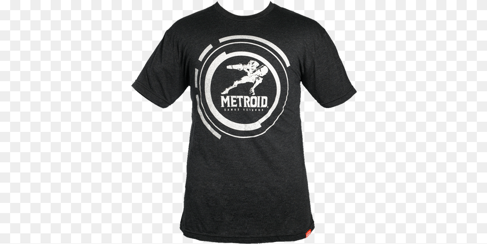 Also Being Offered Is A Green Premium Tee With Black Metroid Logo T Shirt, Clothing, T-shirt Png
