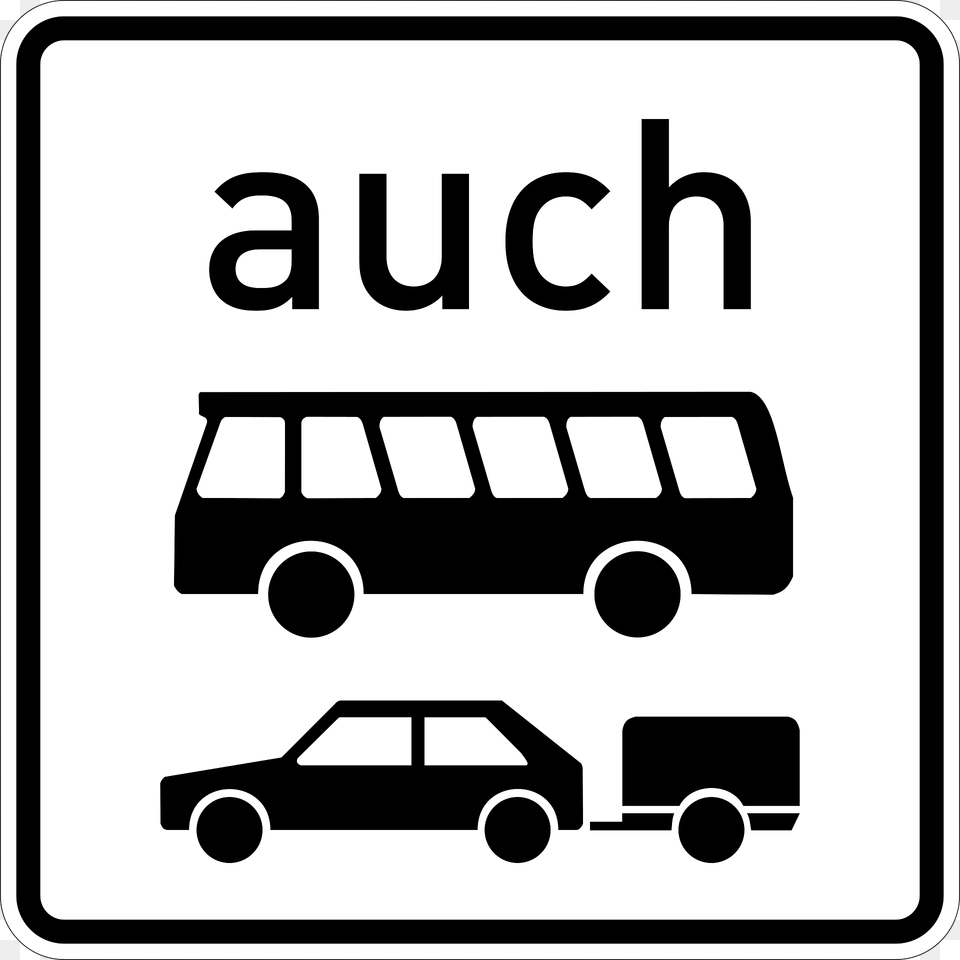 Also Buses And Cars With Trailers Clipart, Sign, Symbol, Car, Transportation Png Image