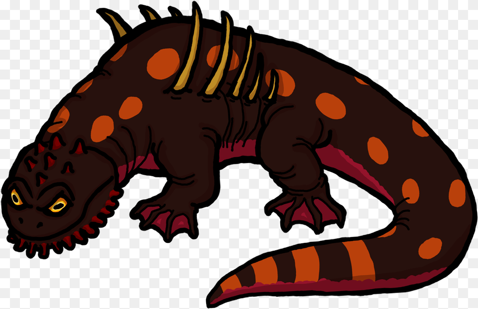 Also Have A Salamander Kaiju Without The Obscuring Giant Salamander Kaiju, Amphibian, Animal, Wildlife, Baby Free Png