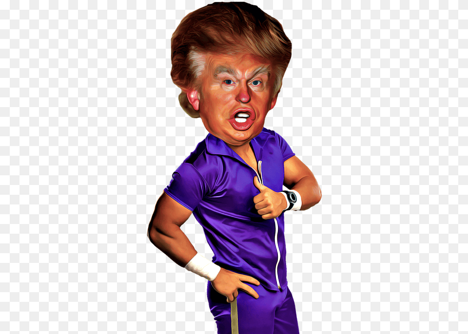 Alt Donald Trump Cartoon Funny Looking Donald Trump, Head, Body Part, Face, Portrait Free Png Download