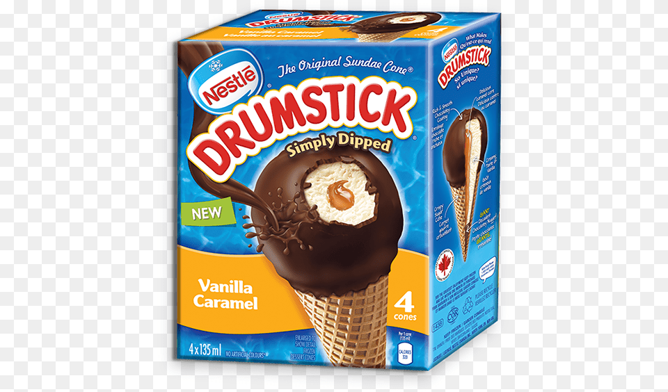 Alt Text Placeholder Drumstick Ice Cream Caramel, Dessert, Food, Ice Cream, Ketchup Png Image