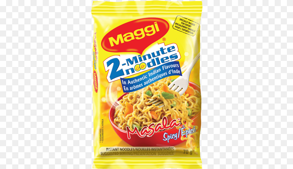 Alt Text Placeholder Maggi 2 Minute Noodles Masala, Food, Noodle, Cutlery, Fork Png