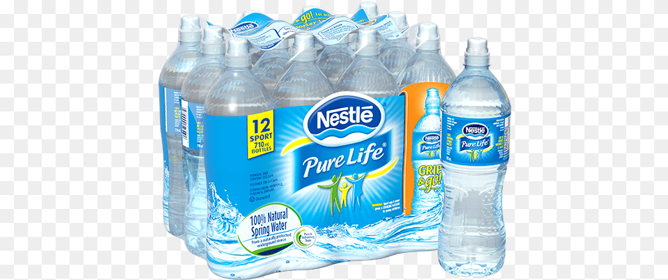 Alt Text Placeholder Nestle Pure Life Purified Water 24 05l Plastic Bottles, Bottle, Water Bottle, Beverage, Mineral Water Free Png Download