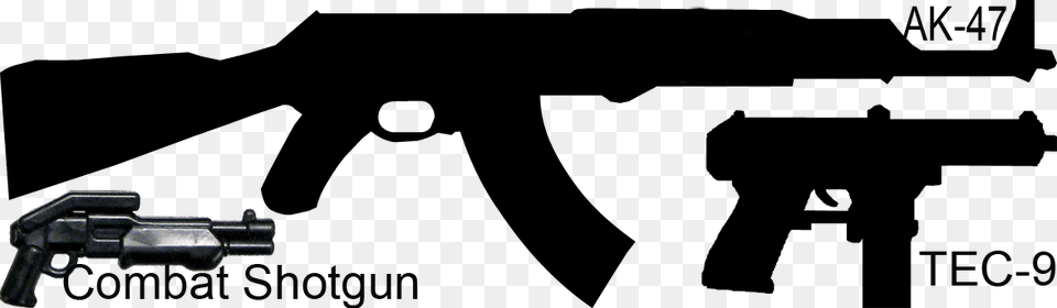 Alt Text Trigger Ak 47 Siyah Beyaz, Firearm, Gun, Rifle, Weapon Free Transparent Png