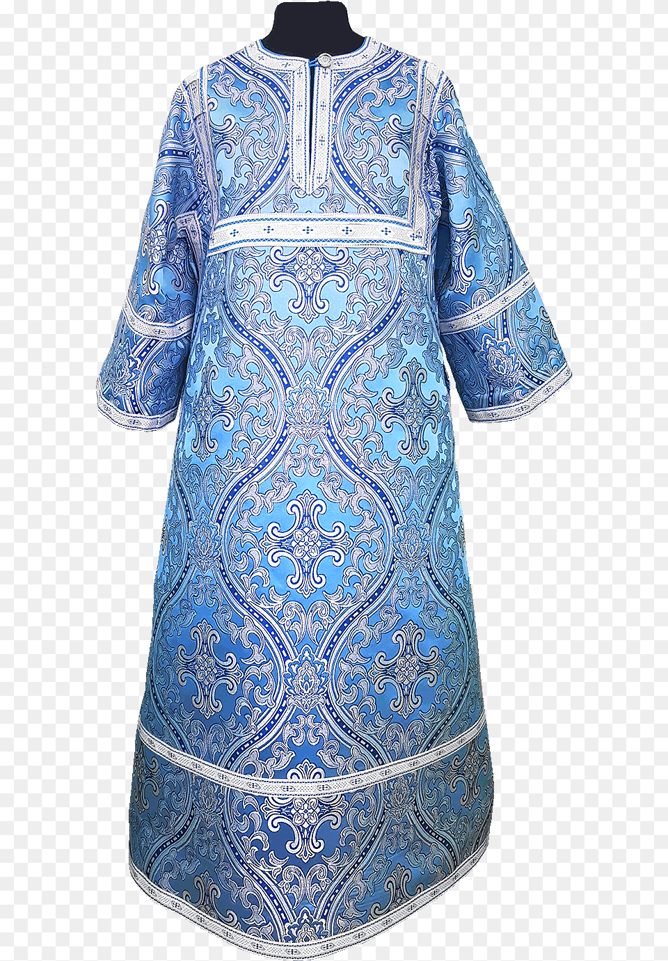 Altar Server Robe Blue Traditional, Pattern, Formal Wear, Clothing, Dress Free Png Download