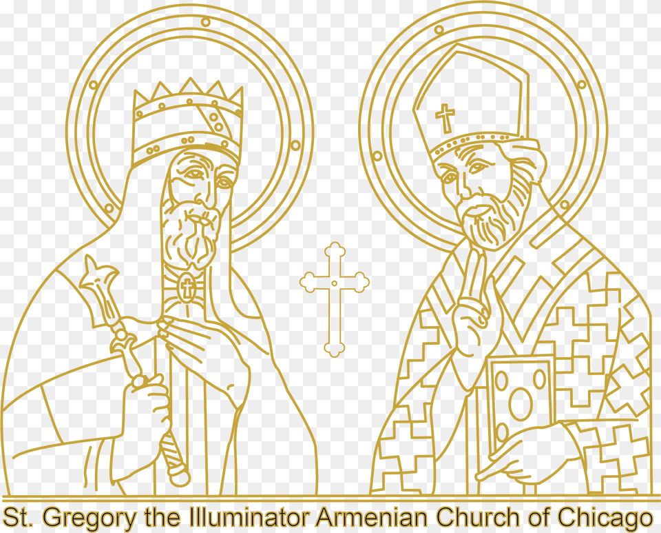 Altar Servers And Choir Illustration, Cross, Symbol, Art, Person Free Transparent Png