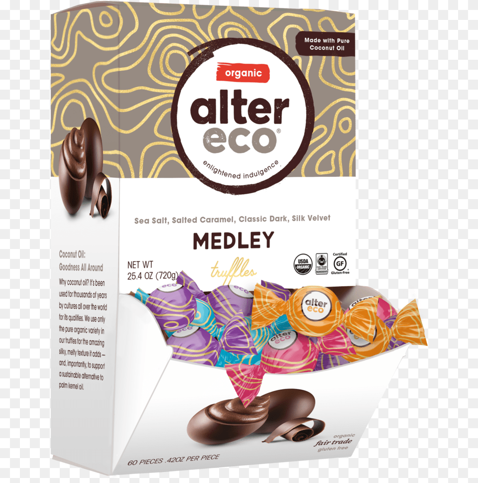 Alter Eco Super Dark Truffle, Advertisement, Poster, Food, Sweets Free Png Download