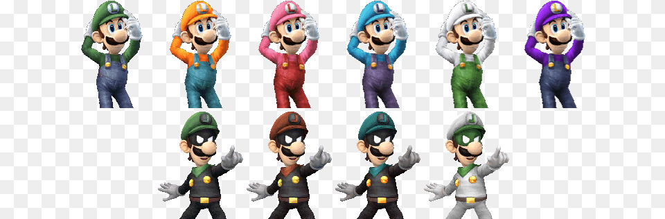 Alternate Costumes In Pm Fashion Womensmens Mario Yoshi Sonic Donkey Kong Kirby, Baby, Person, Teddy Bear, Toy Png