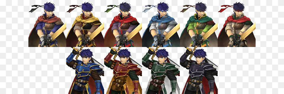 Alternate Costumes In Pm Smash Ultimate Ike Skins, Book, Comics, Publication, Baby Free Png Download