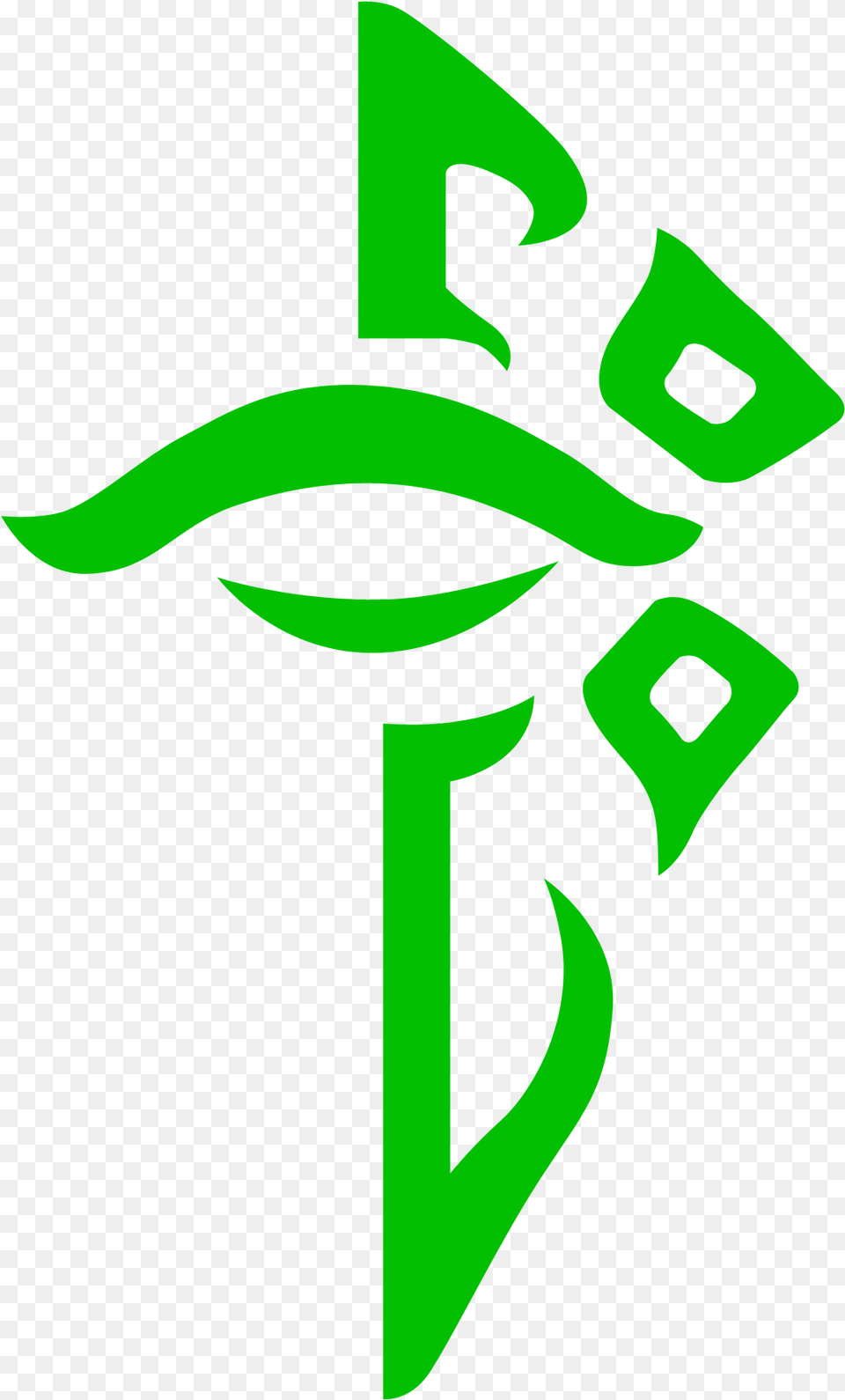 Alternate Enlightened Faction Symbol Resistencia Ingress, Green, Recycling Symbol, Cross Png Image