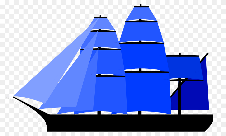 Alternate Fully Rigged Ship Sail Plan, Sailboat, Boat, Vehicle, Transportation Free Png Download