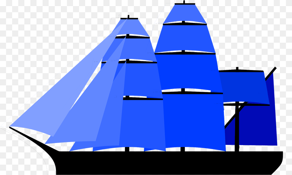 Alternate Fully Rigged Ship Sail Plan Galleon Sail Plan, Vehicle, Transportation, Boat, Sailboat Free Png