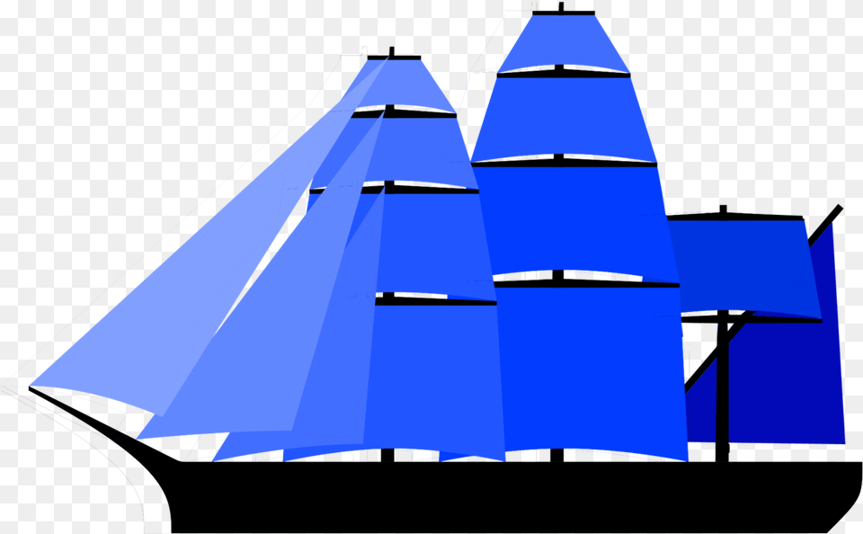 Alternate Fully Rigged Ship Sail Plan Sail Plans, Vehicle, Transportation, Sailboat, Boat Free Png