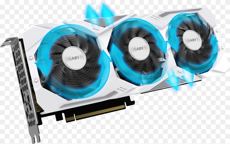 Alternate Spinning Rtx 2070 Gigabyte White, Computer Hardware, Electronics, Hardware, Disk Free Transparent Png