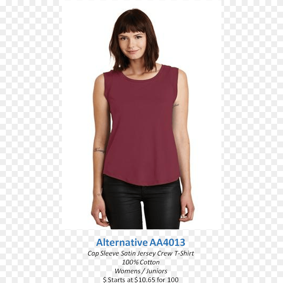 Alternative Aa4013 No Sleeve Ladies Tops, Adult, Person, Woman, Female Free Png Download