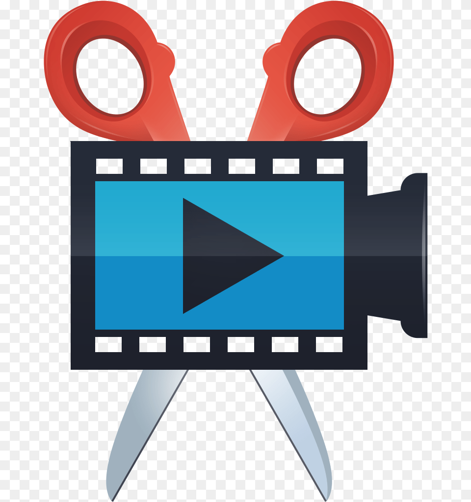 Alternatives For Movavi Video Editor Movavi Video Editor Logo, Mailbox, Scissors, Weapon Png