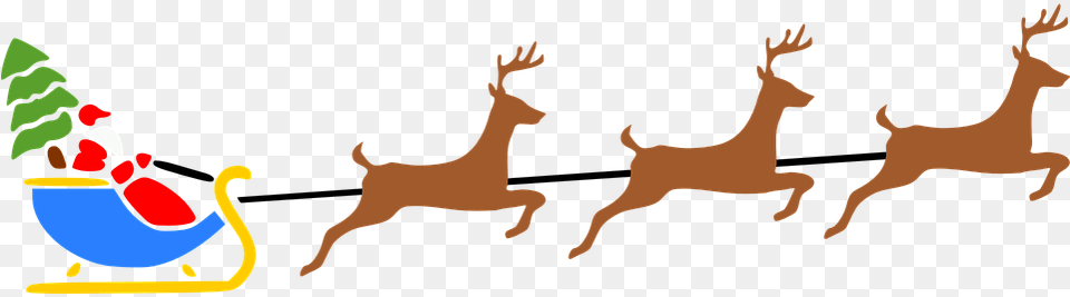 Alternatives To Reindeer Sleigh Ride Ornament Round Free Png Download