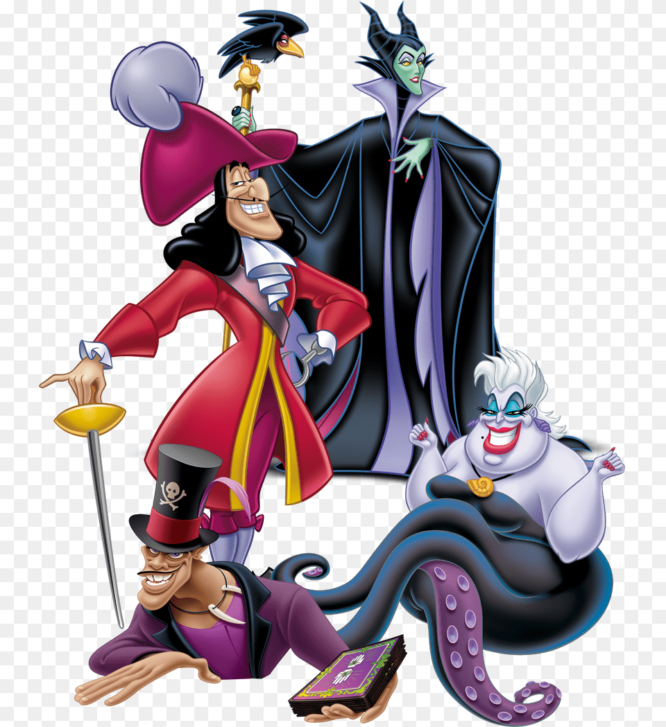 Although Many Different Evil Characters And Enemies Cardboard Cutouts Ursula The Little Mermaid Disney, Book, Comics, Publication, Adult Free Transparent Png