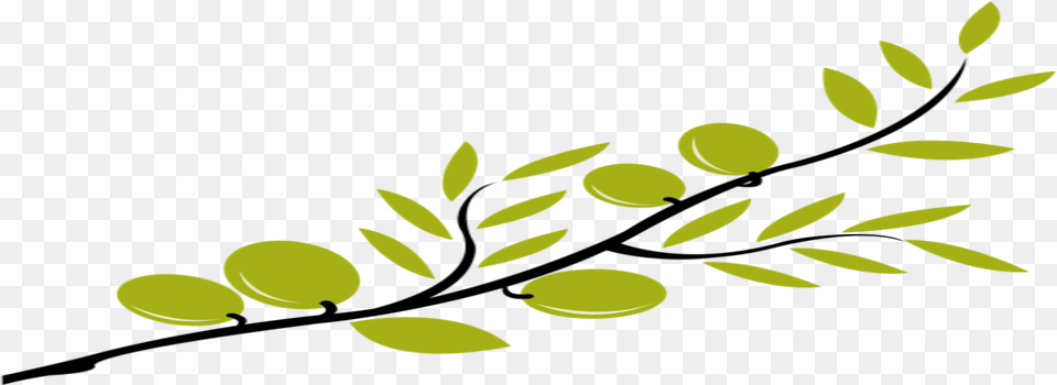 Although Markedly Chinese The Symbol Is Quite Familiar Draw An Olive Branch, Green, Leaf, Plant, Art Png Image