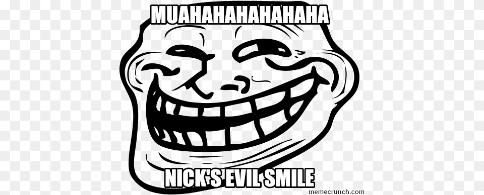 Alucard Drawing Evil Smile Picture Download U Mad Bro Meme Troll Face, Text Free Transparent Png