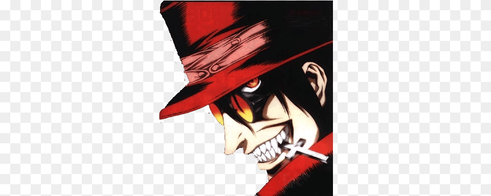 Alucard Face Alucard Hellsing Steam, Book, Comics, Publication, Animal Png