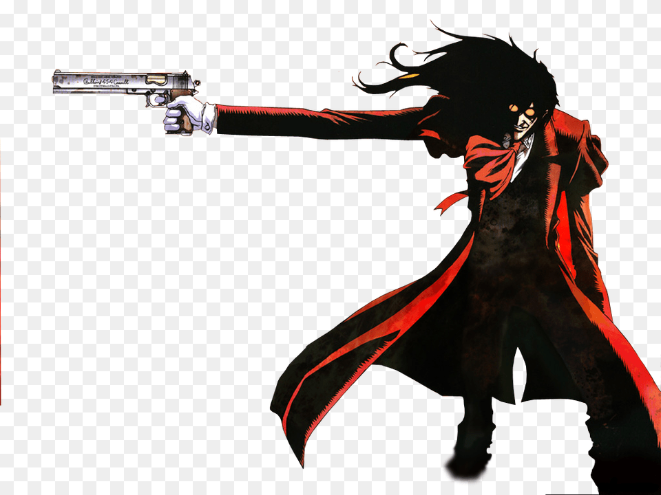 Alucard Image Background Arts, Gun, Weapon, Handgun, Firearm Free Transparent Png