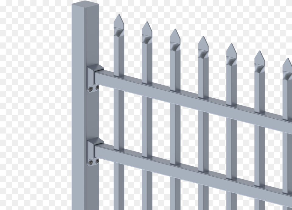 Aluminium Security Fencing Picket Fence, Gate Free Png Download