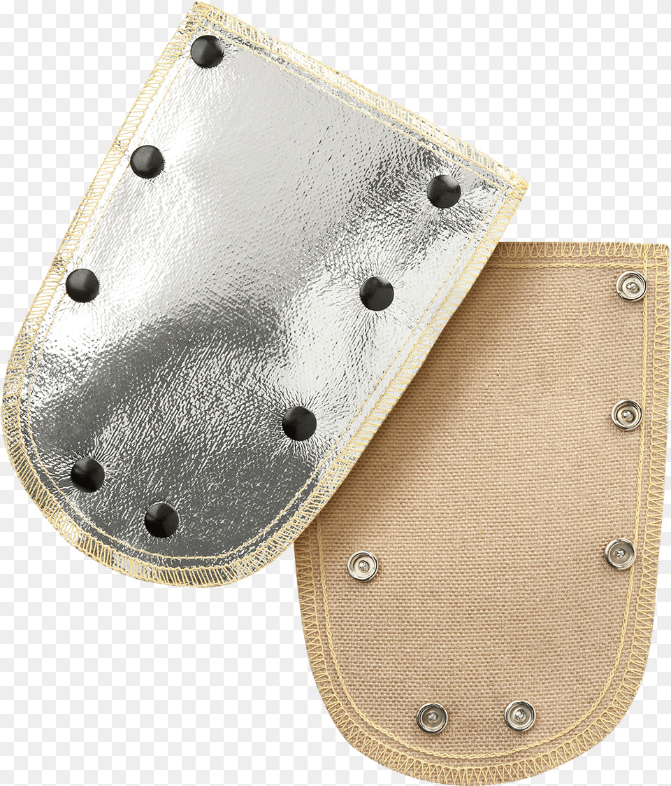 Aluminized Fiberglass Snap On Back Hand Pad For Shield, Armor, Accessories, Bag, Handbag Png Image